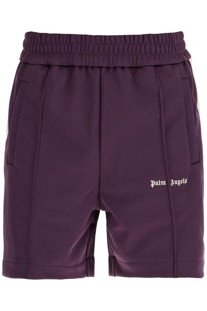 Palm Angels DARK PURPLE TRASH SHORT PANTS