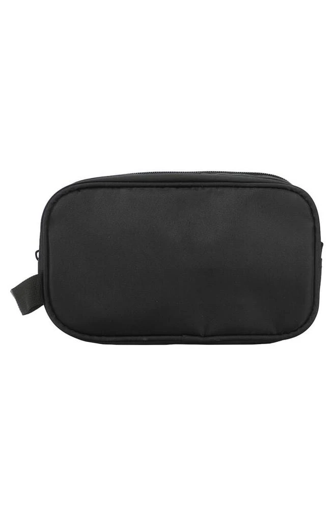 null Dual Compartment Black Toiletry Cosmetic Kit 1
