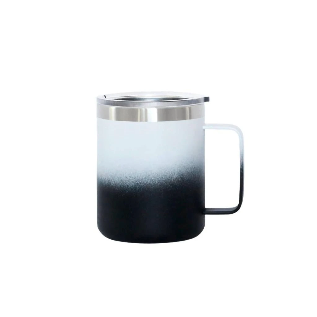 Creative Gifts International Stainless Steel Travel Mug With Handle In White 
Black