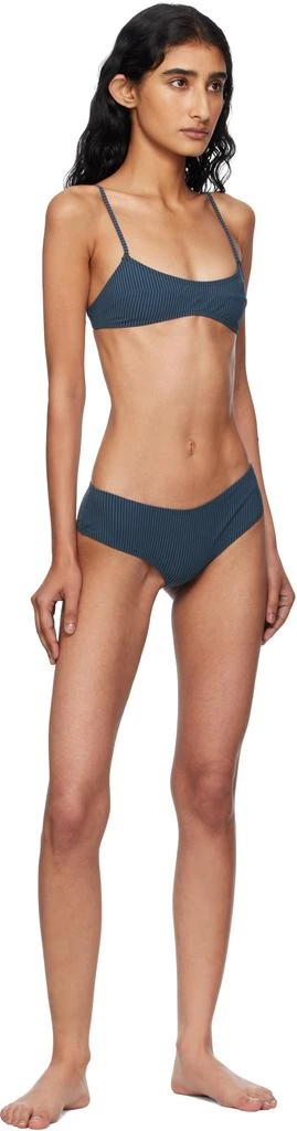 Fruity Booty Navy Bream Stripe Bikini Top 4