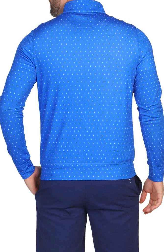 TailorByrd Byrds Tees Print Quarter Zip Performance Polo 2