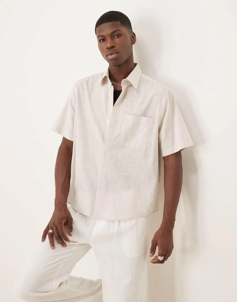 Shop ASOS DESIGN relaxed boxy linen look shirt in beige on Sale at BeyondStyle Get 10% Off ASOS DESIGN relaxed boxy linen look shirt in beige with Limited-Time Flash Deals, Exclusive Shop ASOS DESIGN relaxed boxy linen look shirt in beige on Sale at BeyondStyle Get 10% Off ASOS DESIGN relaxed boxy linen look shirt in beige with Limited-Time Flash Deals, Exclusive