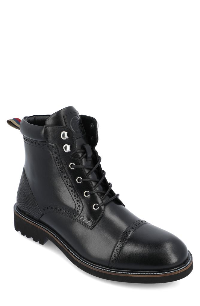 Thomas & Vine Tyrus Leather Cap Toe Combat Boot