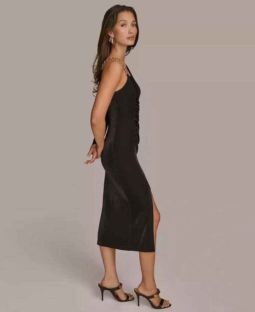 Donna Karan Women's Metallic One-Shoulder Dress 6