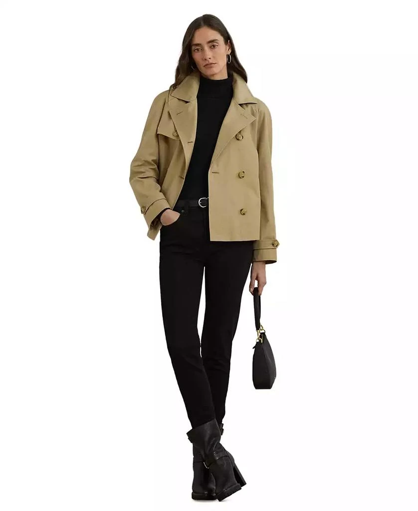 Ralph Lauren Women's Short Double-Breasted Trench Coat 1