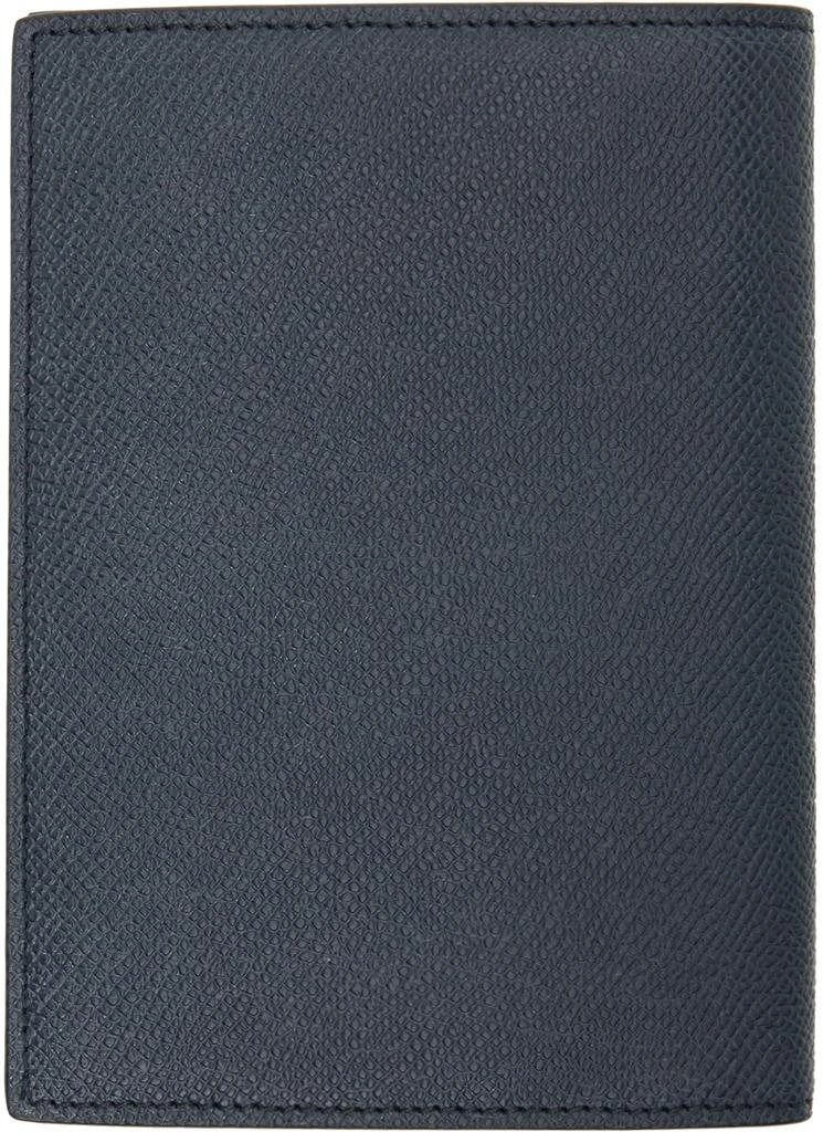 Tom Ford Navy Small Grain Leather Passport Holder 2