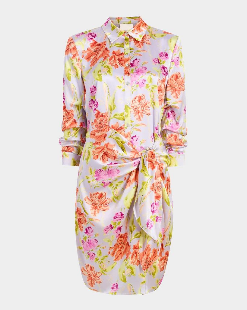 Cinq a Sept Jacey Floral Self-Tie Shirtdress 1