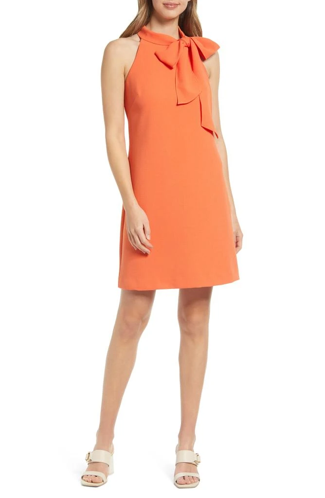 Vince Camuto Tie Neck A-Line Dress 1