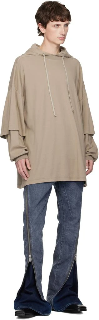 Rick Owens Taupe Concordians Tommu Hustler Hoodie 4