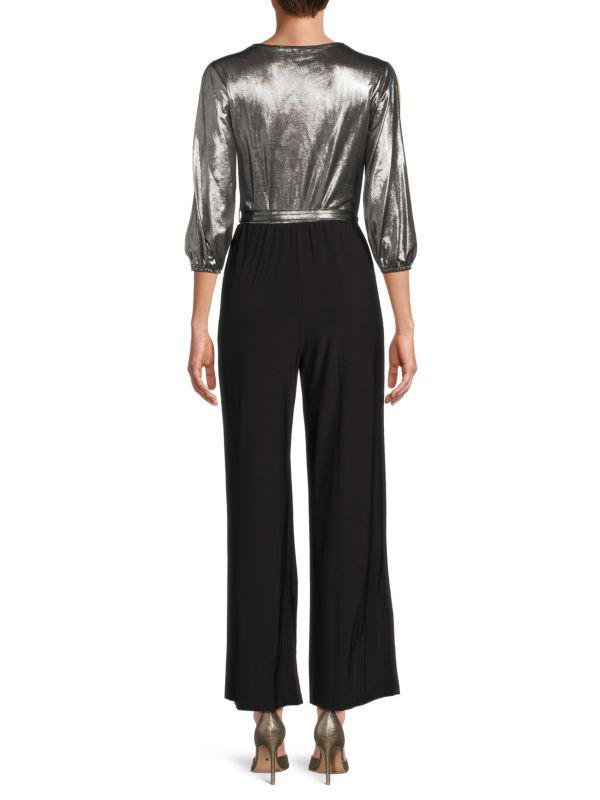 TASH + SOPHIE Metallic Trim Jumpsuit