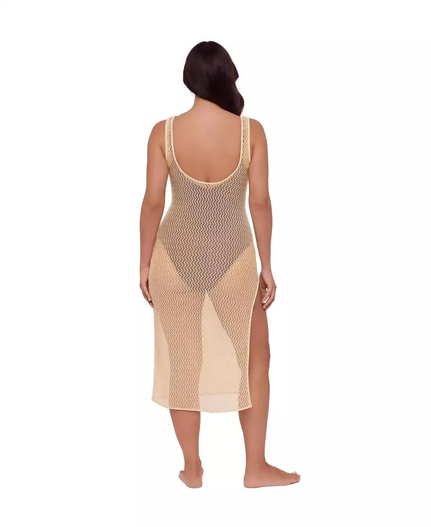 S3 Apparel Women
s S3 Front Slit Crochet Swimsuit Coverup Dress 3
