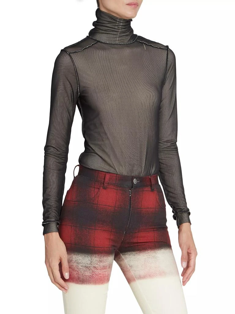 MAISON MARGIELA Mesh Turtleneck Bodysuit 4