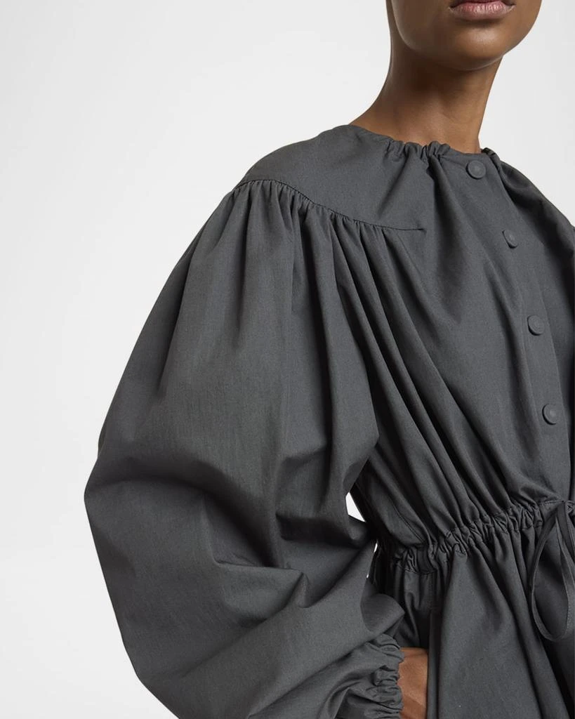 Dries Van Noten Vanter Pleated Bubble Hem Drawstring Jacket 5