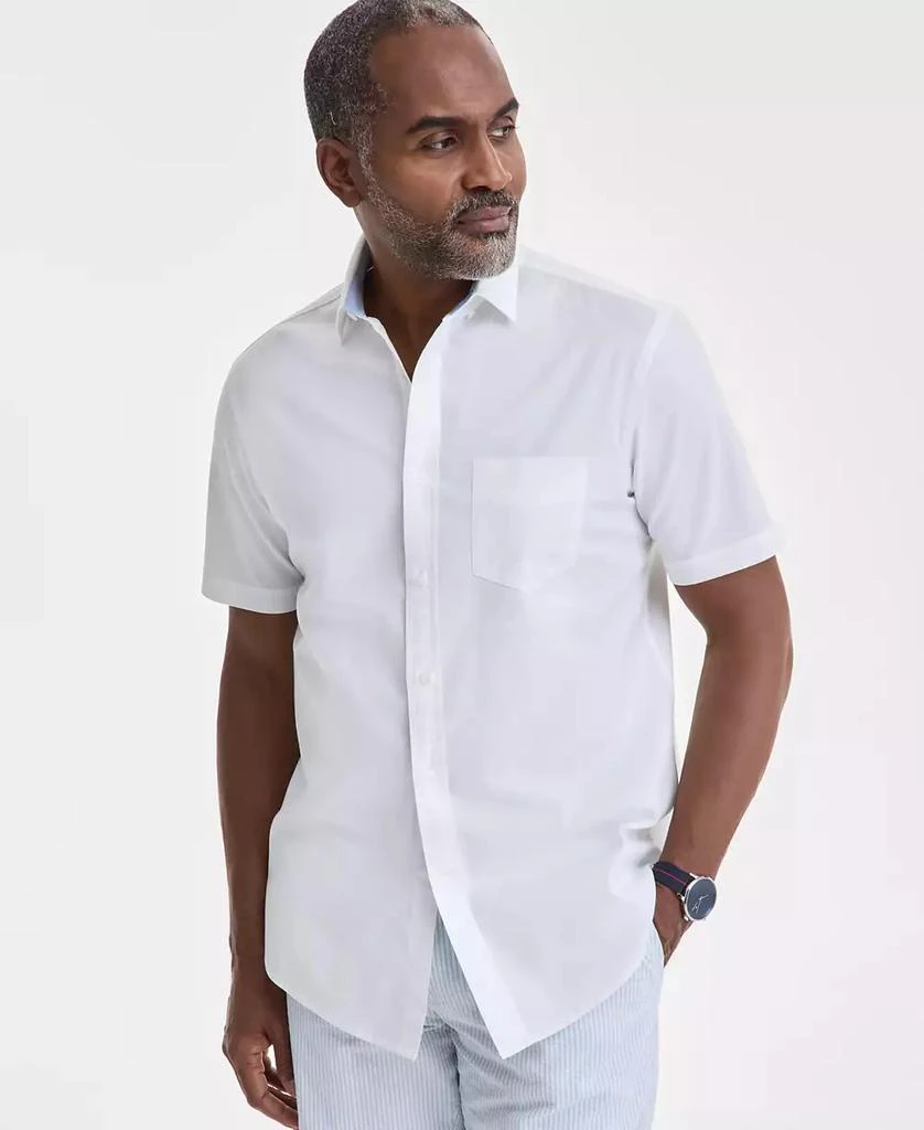 Club Room Men's Short Sleeve Button-Down Oxford Shirt, Created for Macy's 1