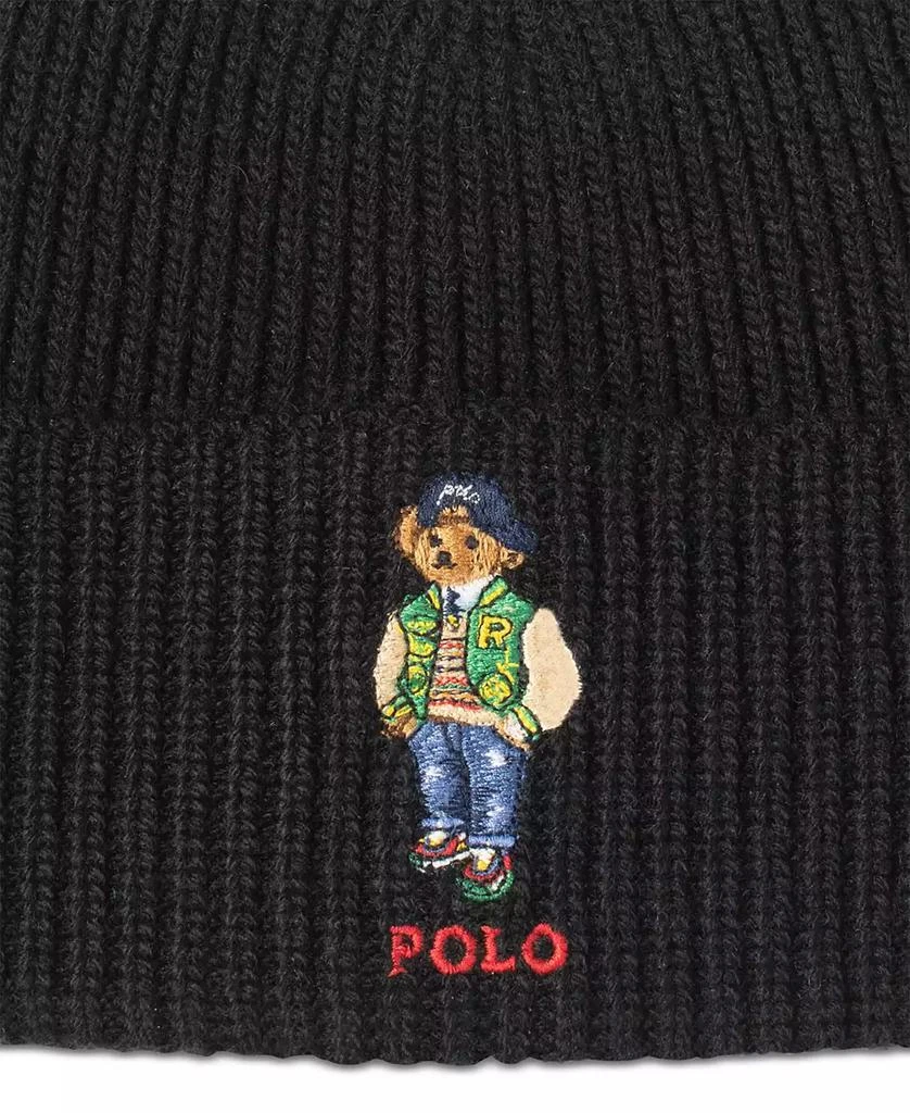 Ralph Lauren Men's Signature Varsity Bear Beanie 2