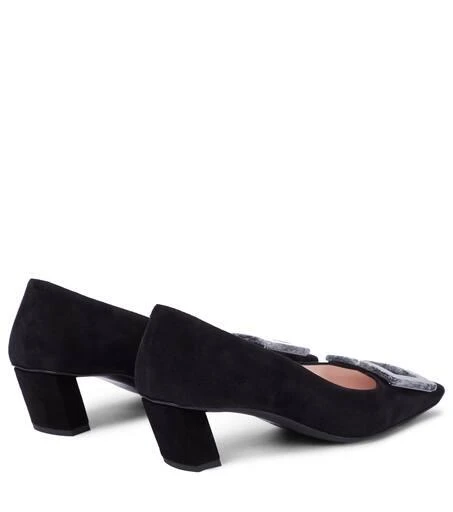 Roger Vivier Belle Vivier 45 suede pumps 3