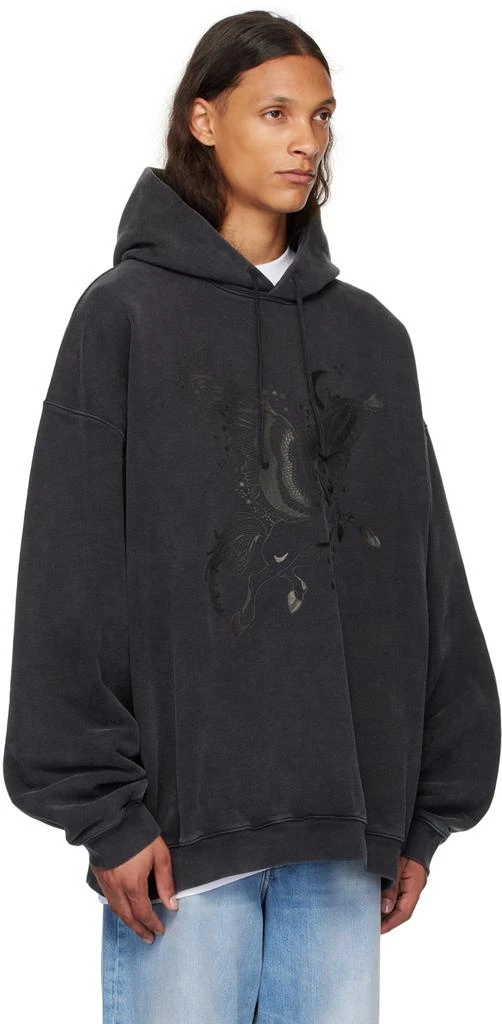 Vetements Black Flying Unicorn Hoodie 2