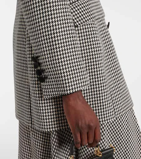 Dolce 
Gabbana Houndstooth wool-blend blazer 5