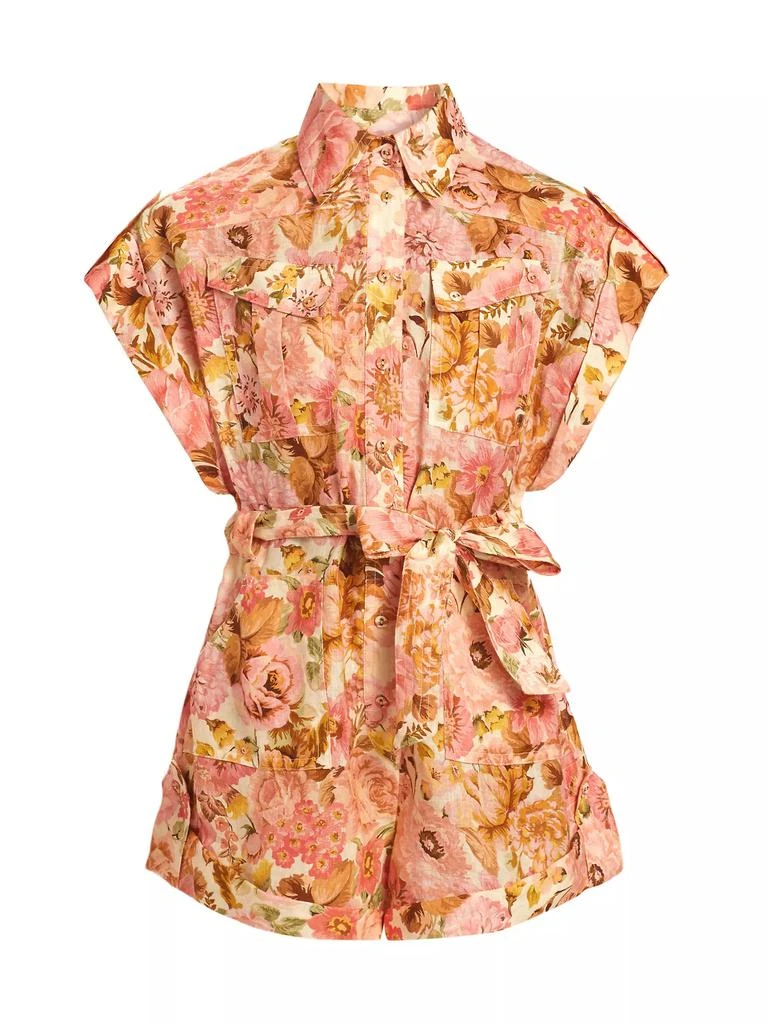 Zimmermann Golden Cuffed Romper 1