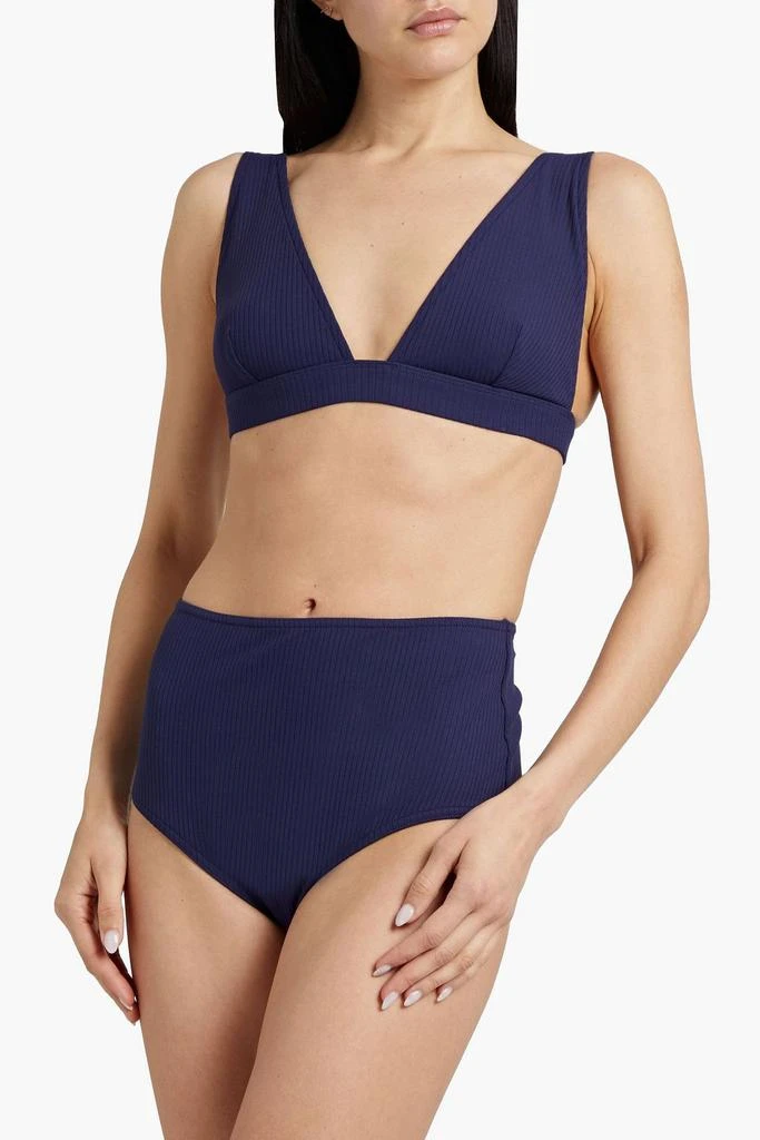 Zimmermann Ribbed triangle bikini top 2