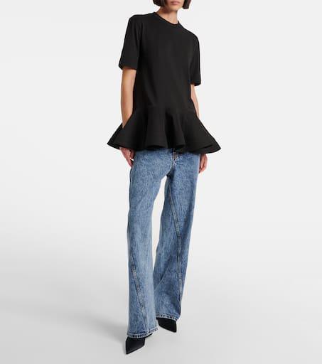 (関税・送料込) ALAIA Twisted Jeans Alaïa Twisted low-rise wide-leg jeans - Jeans - Free