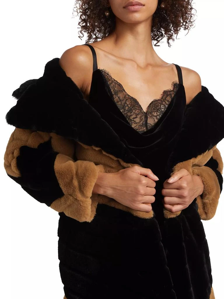L'Agence Zoya Faux-Fur Belted Coat 6