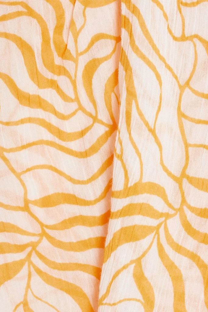Joie Maraloma twist-front printed cotton-mousseline top 4