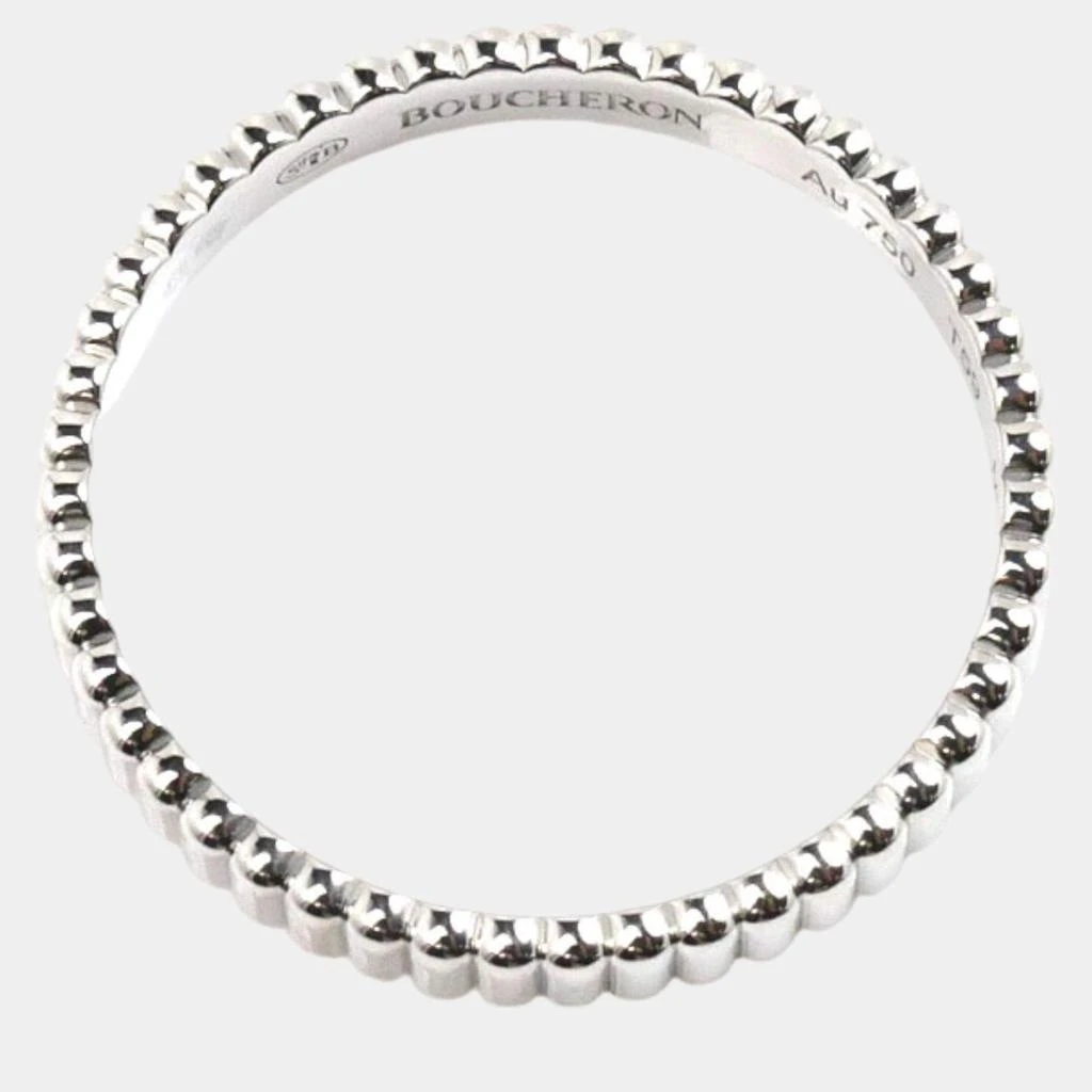 Boucheron Boucheron 18K White Gold Quatre Grosgrain Ring EU 60 3
