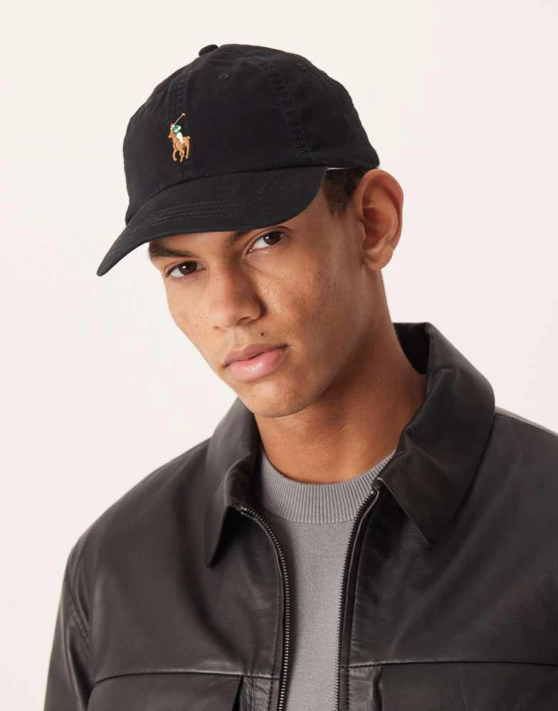 Ralph Lauren Polo Ralph Lauren multi icon logo baseball cap in black