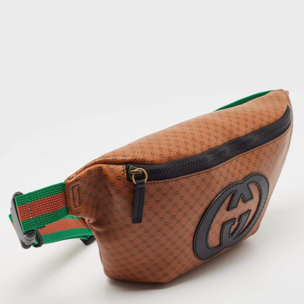 Special Edition Gucci Dapper Dan Belt Bag Gucci x Dapper Dan Black Leather Laminated Ayers GG Micro  main image 2
