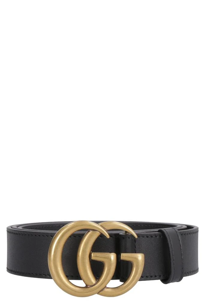 Gucci GUCCI DOUBLE G BUCKLE LEATHER BELT 1