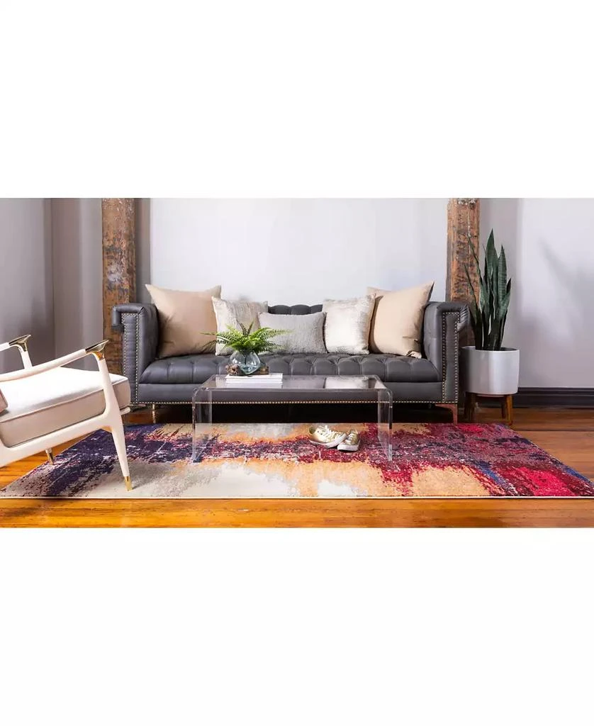 Bayshore Home CLOSEOUT! Newwolf New2 Pink 7' x 10' Area Rug 3