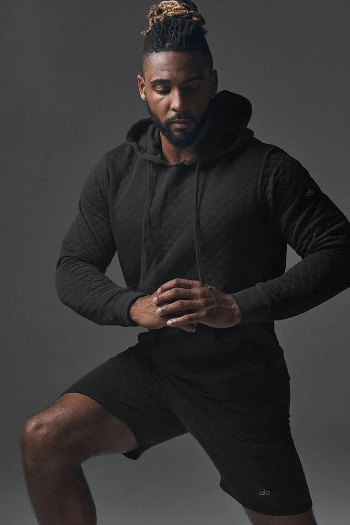 Alo Quilted Stadium Hoodie - Black 5
