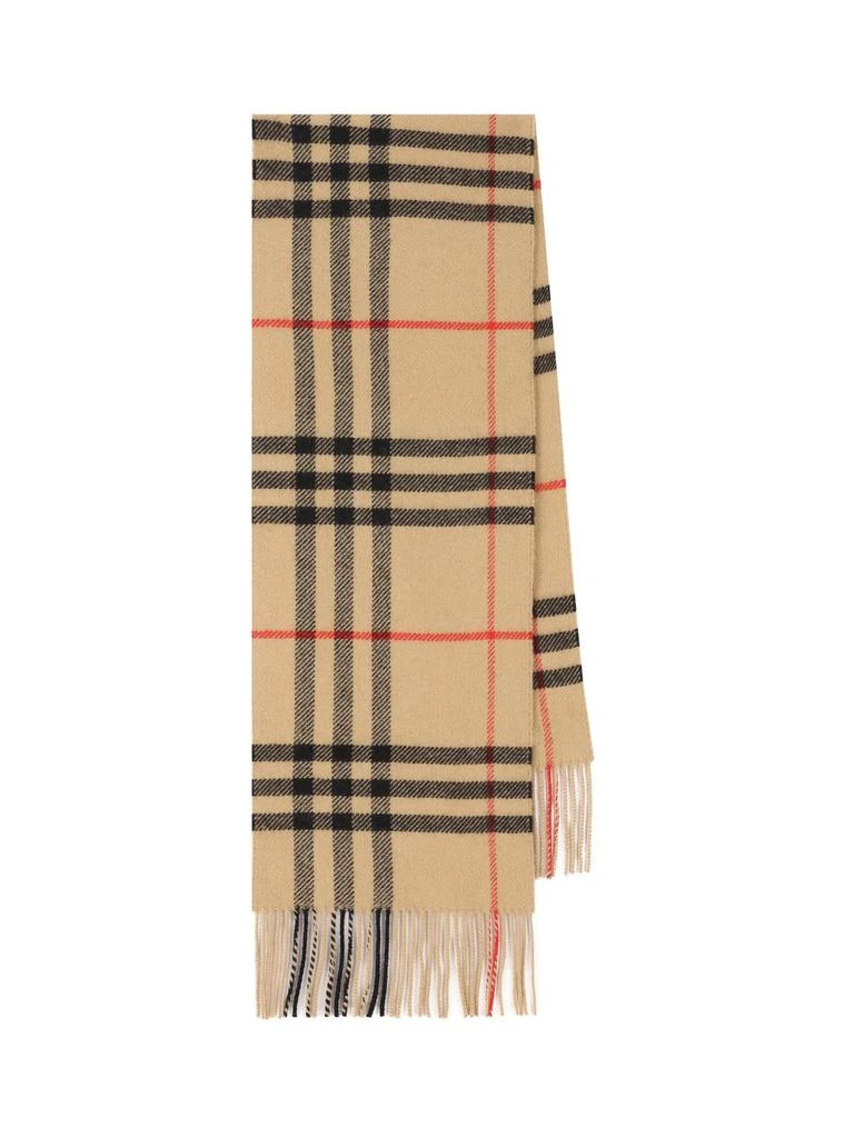 Burberry Burberry Checked Fringed-Edge Wraparound Scarf