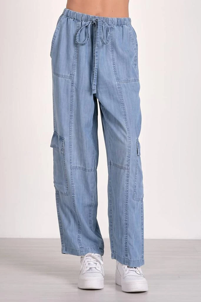 Elan Elan - Denim Cargo Drawstring Pant 1