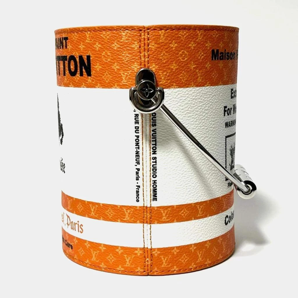 Louis Vuitton Louis Vuitton White Coated Canvas Graphic Print Monogram Paint Can Bag 4
