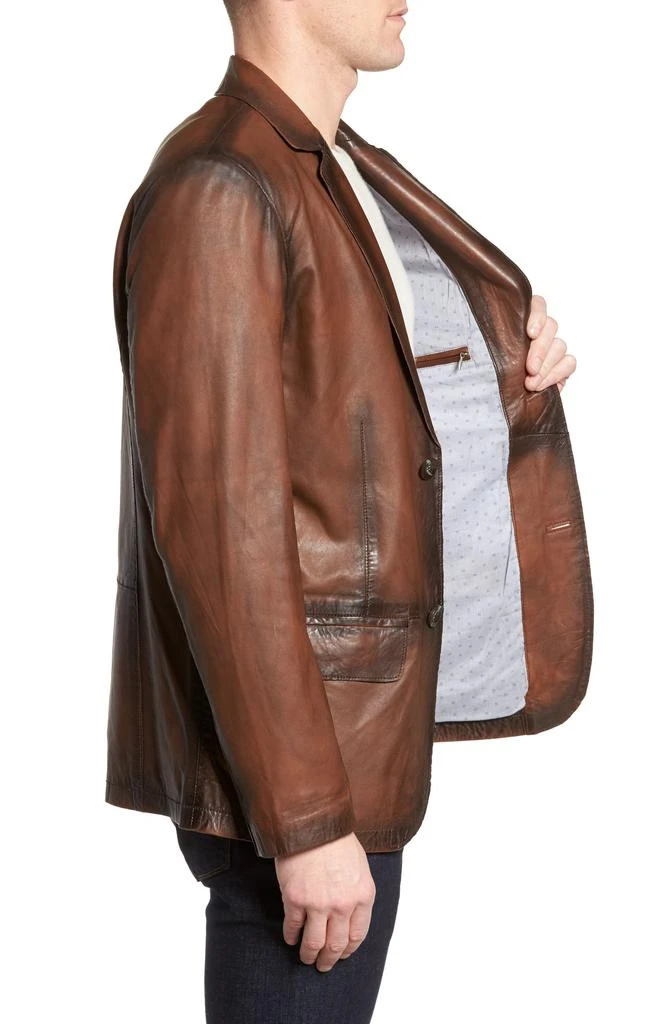 Missani Le Collezioni Vintage Leather Blazer 3