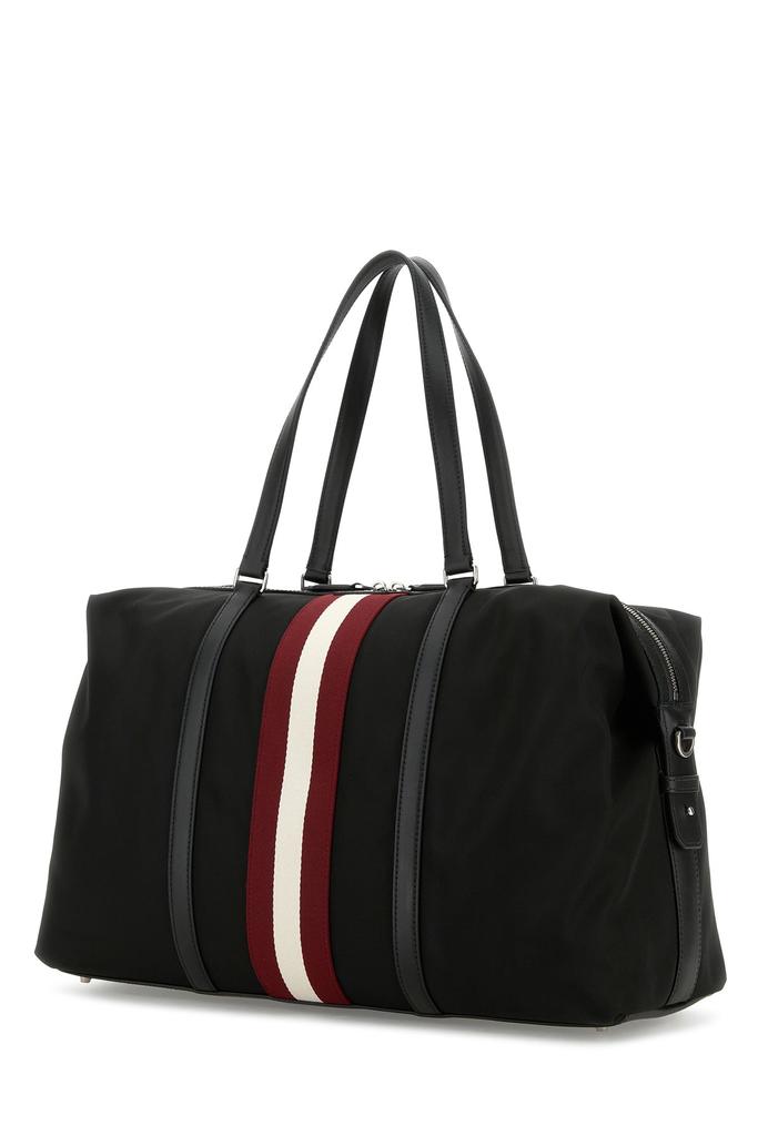 Bally Black canvas travel bag
