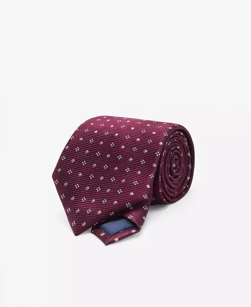 Mango Men's Geometric Patterned Silk Tie 3
