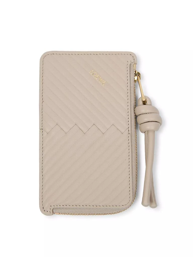 Loewe Knot Diamond Leather Coin Card Holder 1