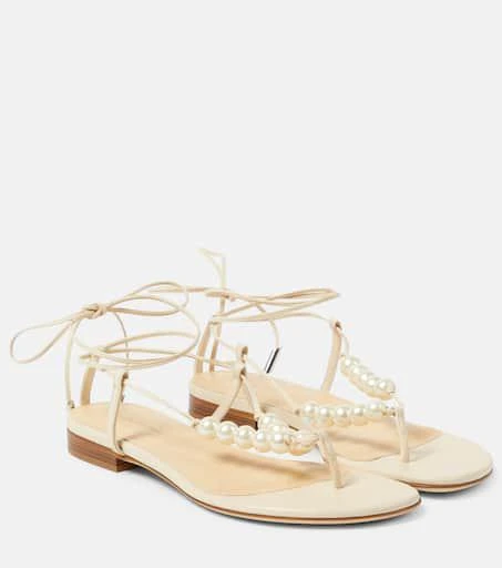 Magda Butrym Embellished leather sandals 1
