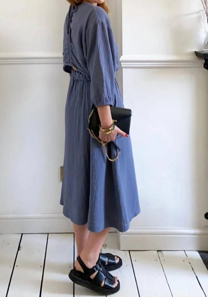 Beaumont Organic Elizi Dress In Pewter 2
