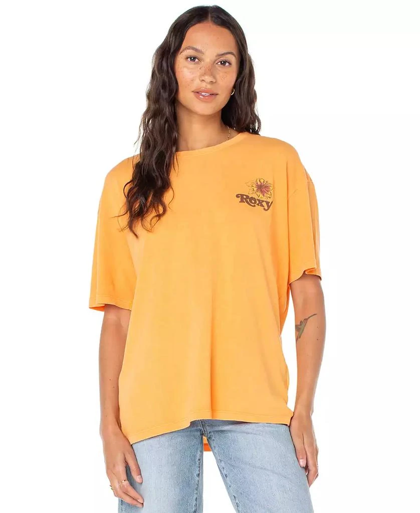 Roxy Juniors' Vamos Cotton Oversized Graphic T-Shirt 3