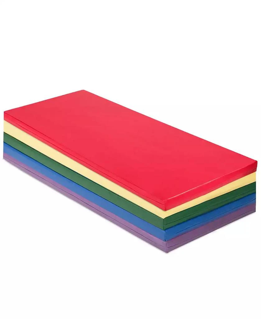VEBREDA 5 Pack 2 Inch Toddler Thick Rainbow Rest Nap Mats