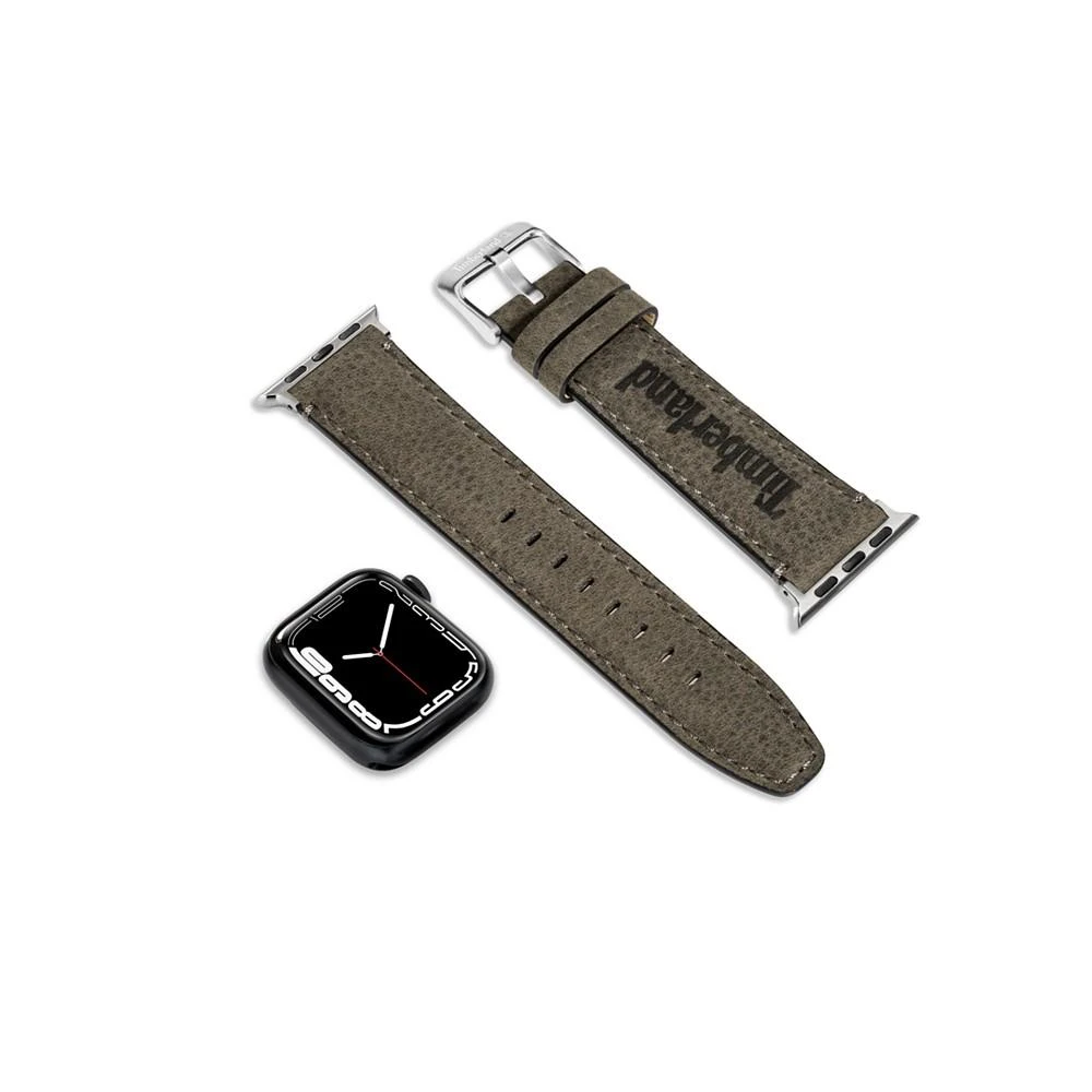 Timberland Unisex Barnesbrook Black Genuine Leather Universal Smart Watch Strap 22mm 2