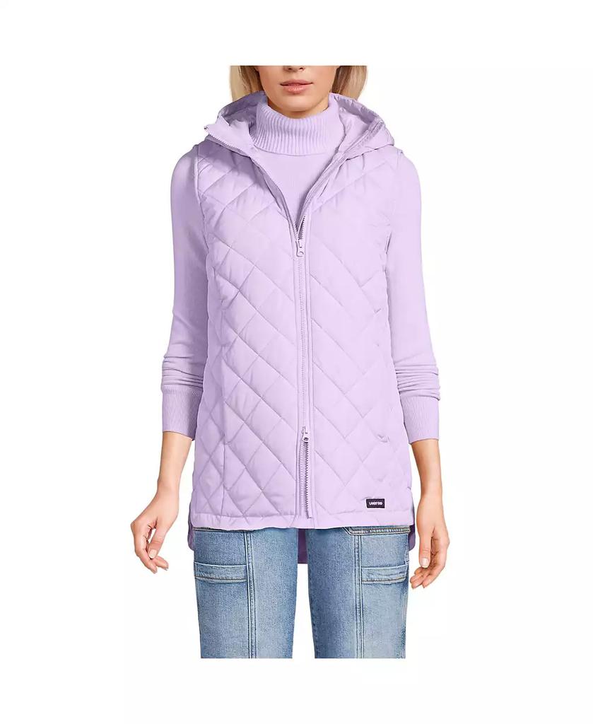 Lands' End Women's Petite FeatherFree Insulated Hooded Vest