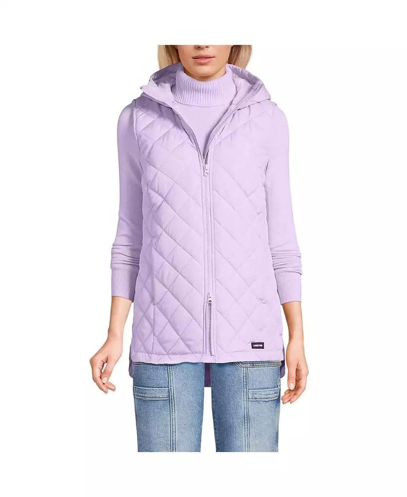 Lands' End Women's Petite FeatherFree Insulated Hooded Vest 1