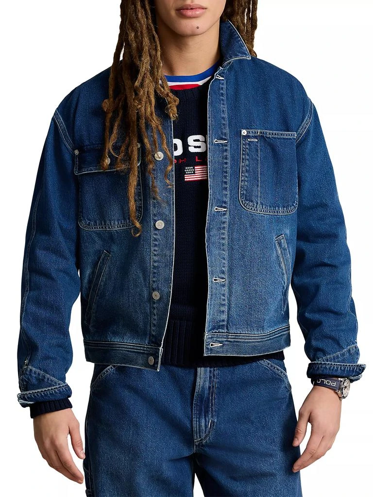 Ralph Lauren 3X1 Rigid Denim Dungaree Trucker Jacket 1