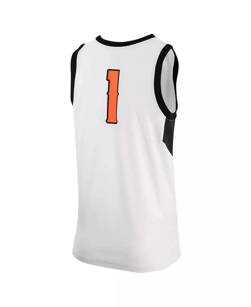 NIKE Men's White Oklahoma State Cowboys Retro Replica Basketball Jersey 4
