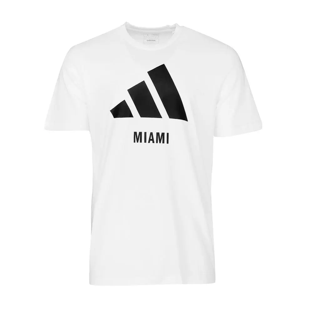 Adidas Key City Miami Logo Crew Neck Short Sleeve T-Shirt